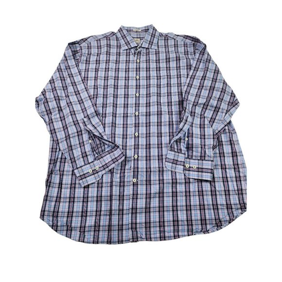 Peter Millar Mens XXL 2XL Plaid Long Sleeve Button Front Shirt - Picture 1 of 4